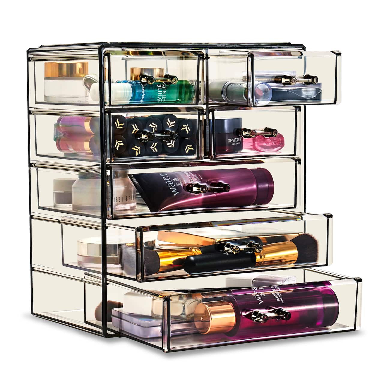 Sorbus Makeup & Jewelry Storage Case with 3 Large & 4 Small Drawers